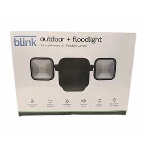Blink Wireless Outdoor Floodlight HD Security Camera Kit Black NEW SEALED Unopen